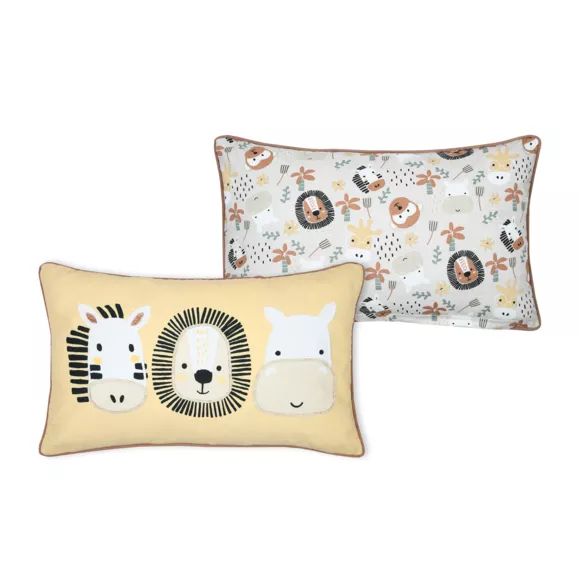 Coussin enfant rectangulaire (50 cm) Coquin Jaune