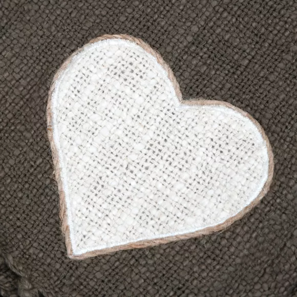 Jeté de canapé coton (125 x 150 cm) Happy Taupe