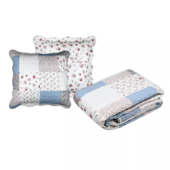 Colcha y fundas de almohada (260 x 240 cm) Agnes Multicolor