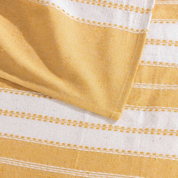 Colcha poli-en algodón (220 x 240 cm) Abby Amarillo curry