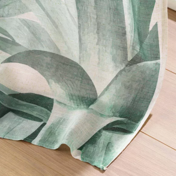 RIDEAU A OEILLETS 140 x 260 CM POLYESTER/LIN IMPRIME EQUATEUR DES. PLACE