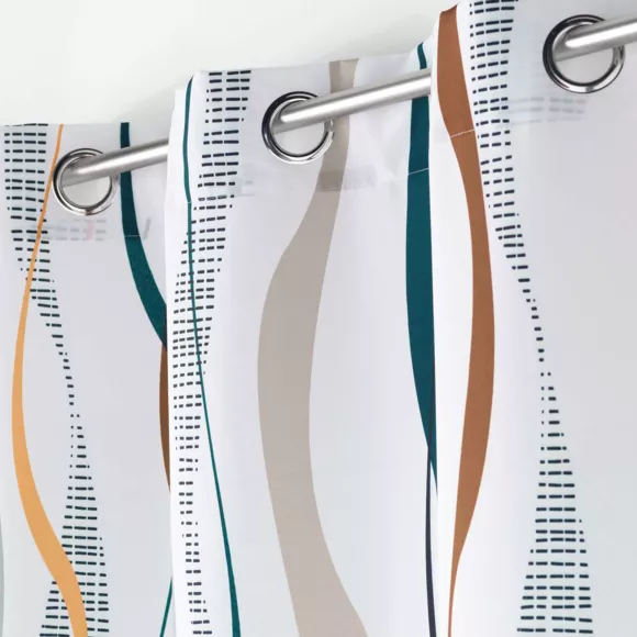 Gordijn polyester (140 x 260 cm) Lisana Meerkleurig