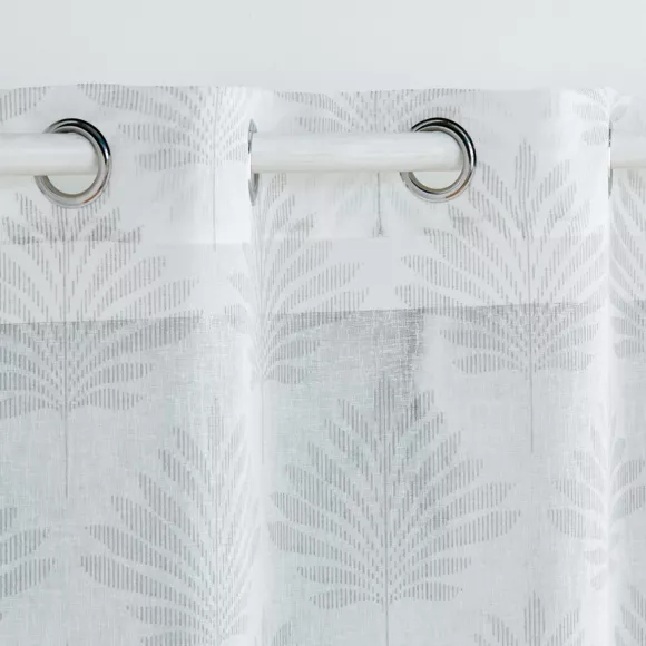 Vitrage geweven (140 x 280 cm) Levita Wit
