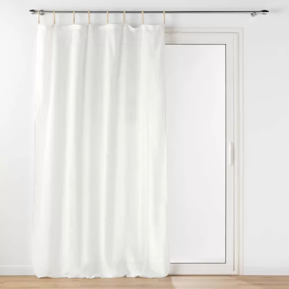 Visillo algodón con presillas  (140 x 240 cm) Belani Blanco