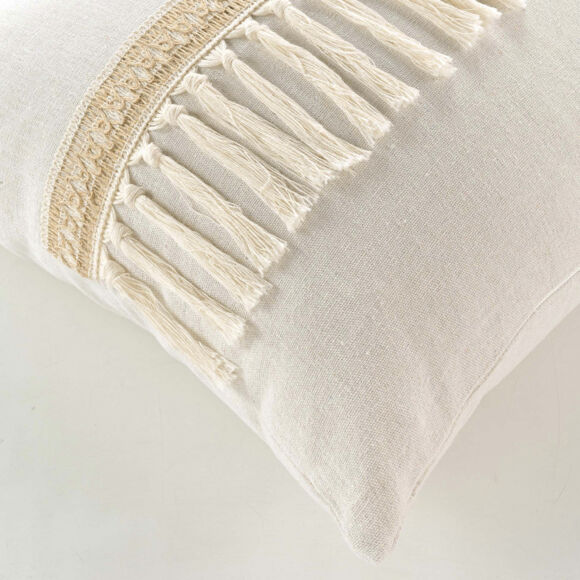 Cojín cuadrado en algodón (45 x 45 cm) Janara Beige