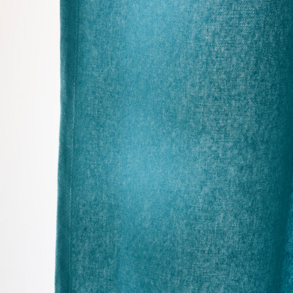 Cortina en algodón (140 x 260 cm) Pixel Azul pavoreal