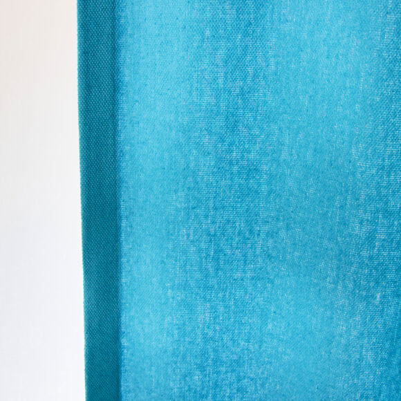 Cortina algodón (140 x 260 cm) Pixel Azul turquesa