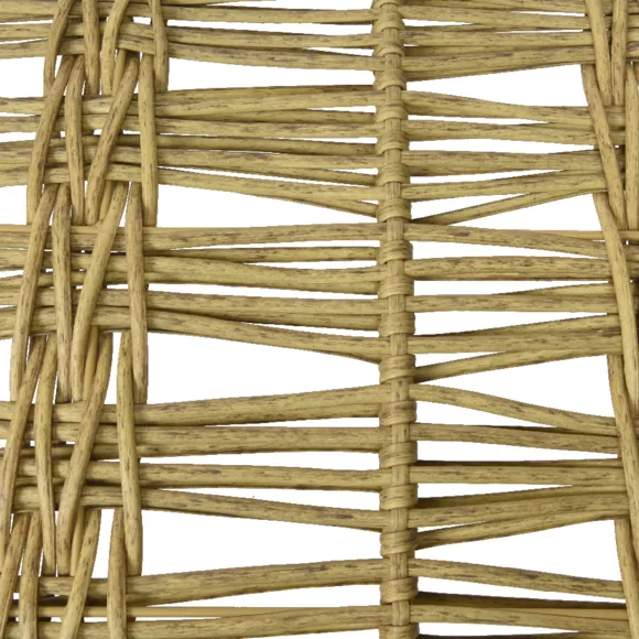 Hängekorbsessel aus Polyrattan Manila - Naturfarben