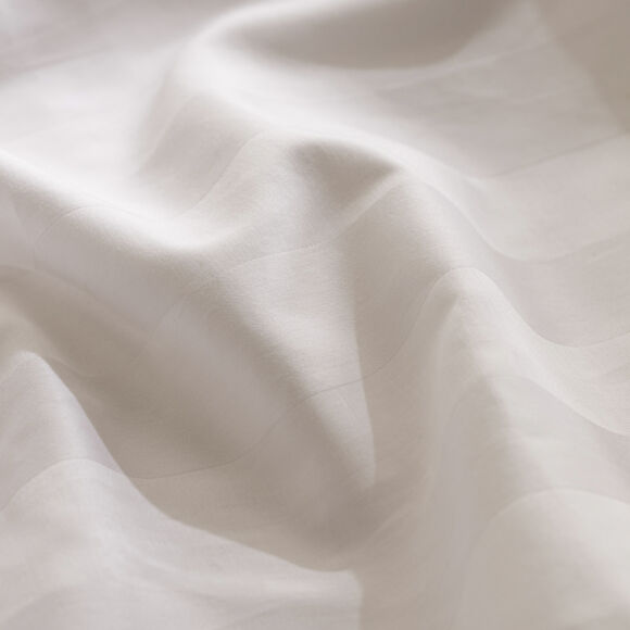 Copripiumino e due federe raso di cotone (260 x 240 cm) Isadora Bianco