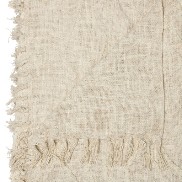 Colcha de algodón (260 x 240 cm) Daisy Beige