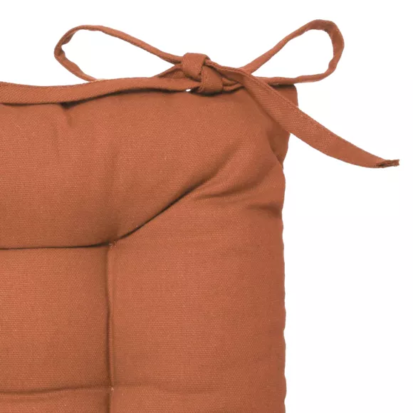 Coussin de chaise carré Datara Terracotta 2