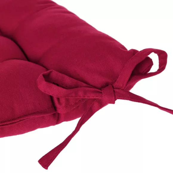 Stoelkussen vierkant Datara Rood 2