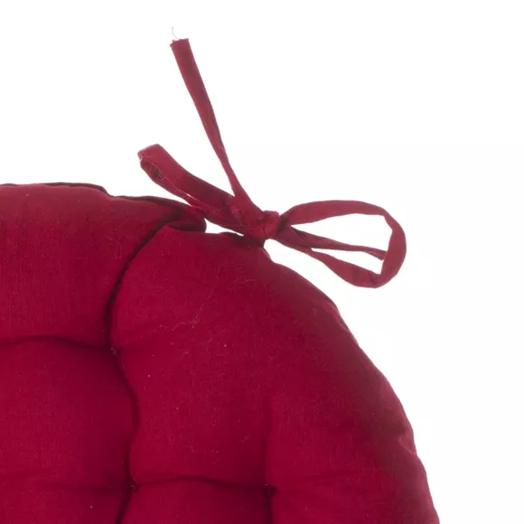 Cojín para silla redondo Datara Rojo 2