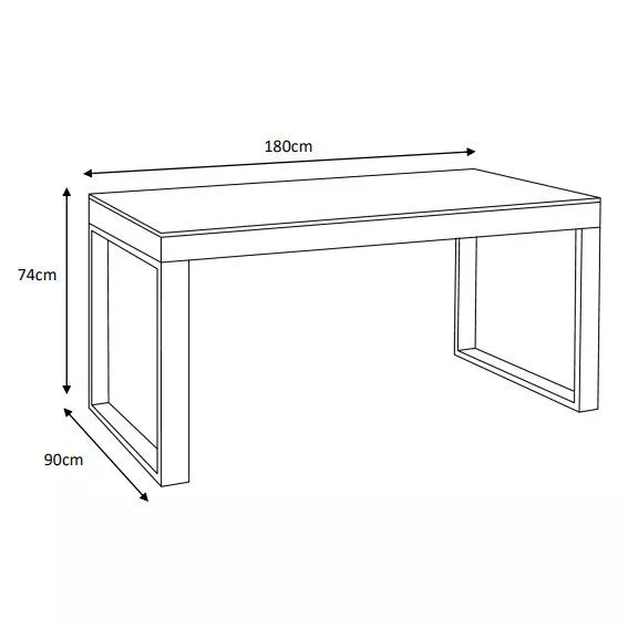 Tavolo da giardino 8 posti Allumino/Ceramica Kore (180 x 90 cm) - Bianco/Grigio chiaro