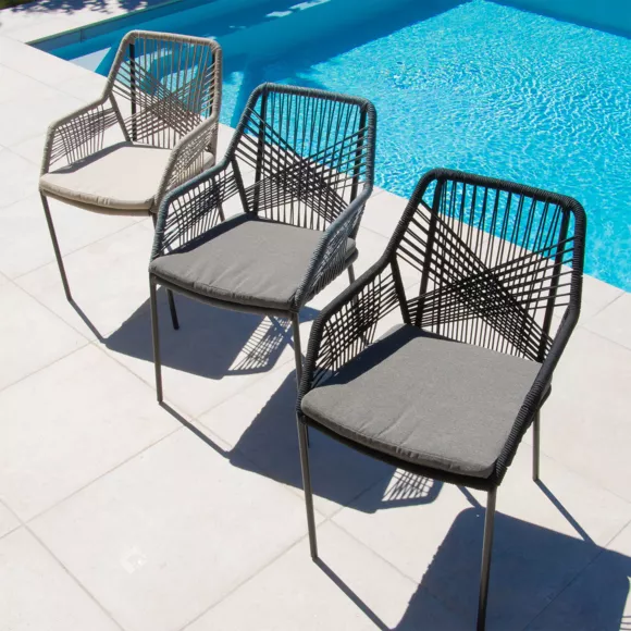 Fauteuil de jardin empilable Seville - Beige