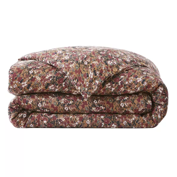 Housse de couette gaze de coton (200 cm) Constance Camel