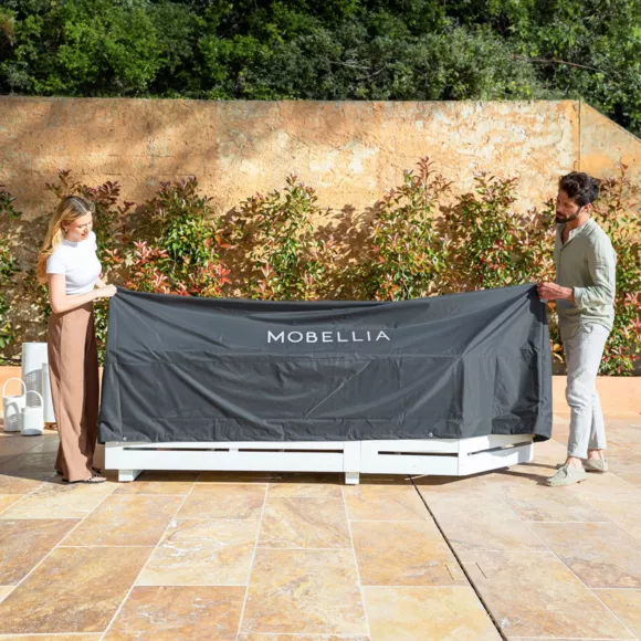 Beschermhoes waterdicht XL voor tuinset 400 x 300 cm - Grijs