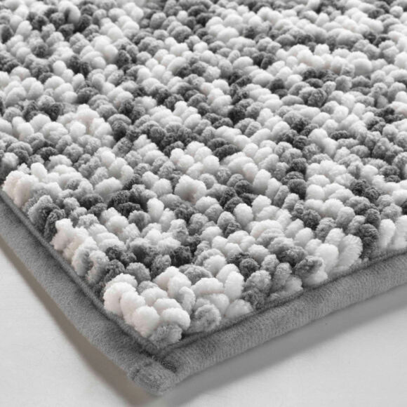 Alfombra de baño de microfibra (45 x 75 cm) Friza Gris antracita