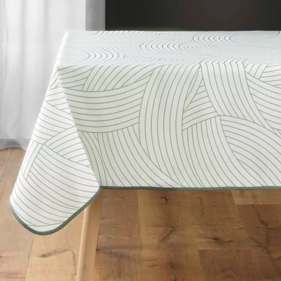NAPPE CARREE 150 x 150 CM POLYESTER IMPRIME LINEA