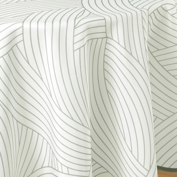 Tafelkleed rond vlekbestendig (180 cm) Linea Wit