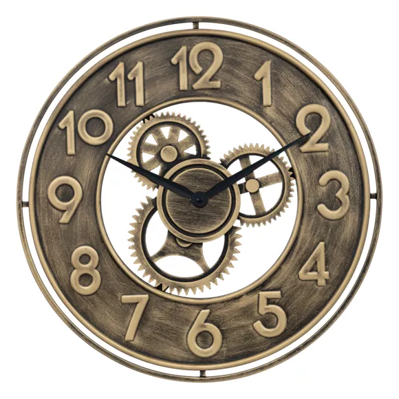 Horloge murale métal (48 cm) Jacob Or