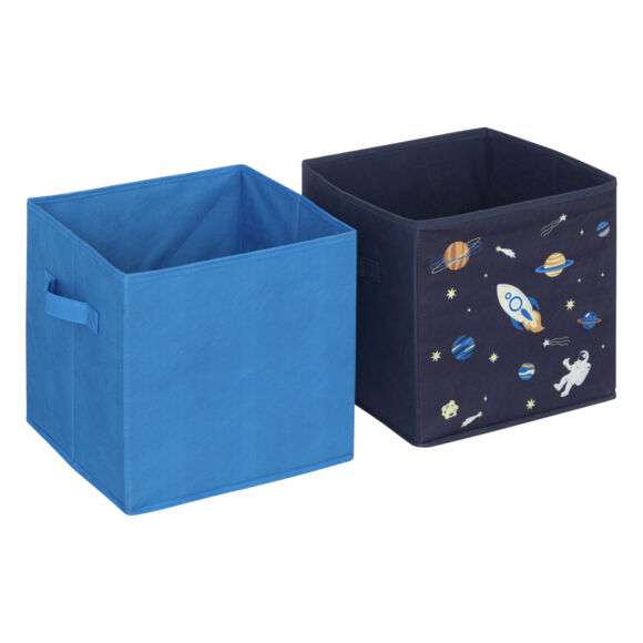 Set di 2 portaoggetti bambini (29 x 29 cm) Espace Blu