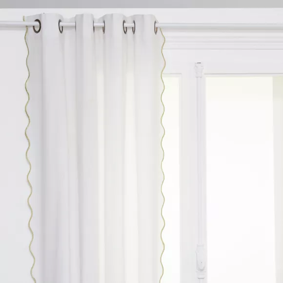 RIDEAU FESTON OVERL BLC140X260 L, 140 x P, 0,5 x H, 260 cm Blanc