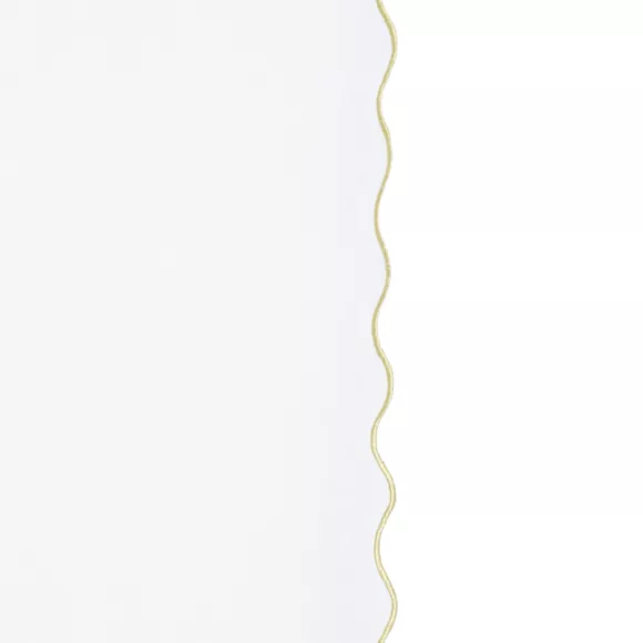 Cortina de algodón reciclado (140 x 260 cm) Biskwit Blanco