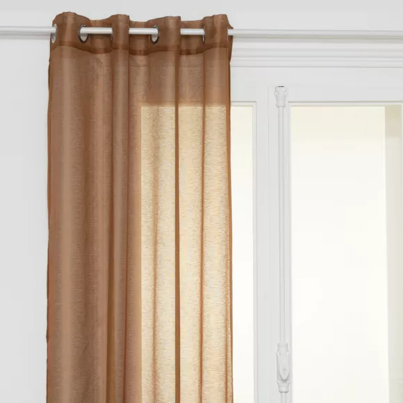 Visillo (135 x 240 cm) Moly Marrón canela