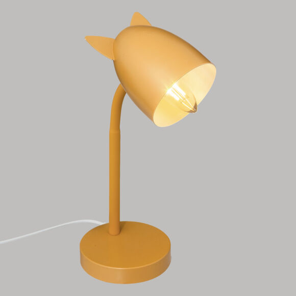 Lámpara de mesa para niño (H31 cm) Oreilles Amarillo ocre