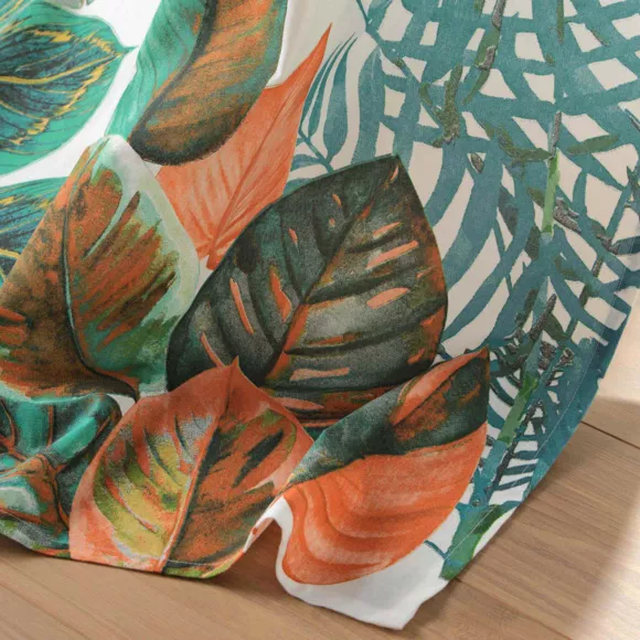 RIDEAU A OEILLETS 140 x 260 CM COTON IMPRIME EDEN DES. PLACE