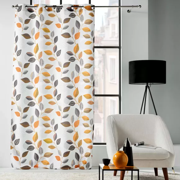 RIDEAU A OEILLETS 140 x 260 CM POLYESTER IMPRIME VAHINE