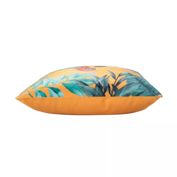 HOUSSE DE COUSSIN +ENCART 40 x 40 CM VELOURS IMPRIME SAMOA DES. PLACE