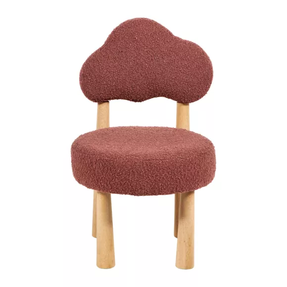 Silla para niño en madera rizos (35 cm) Odette Rosa