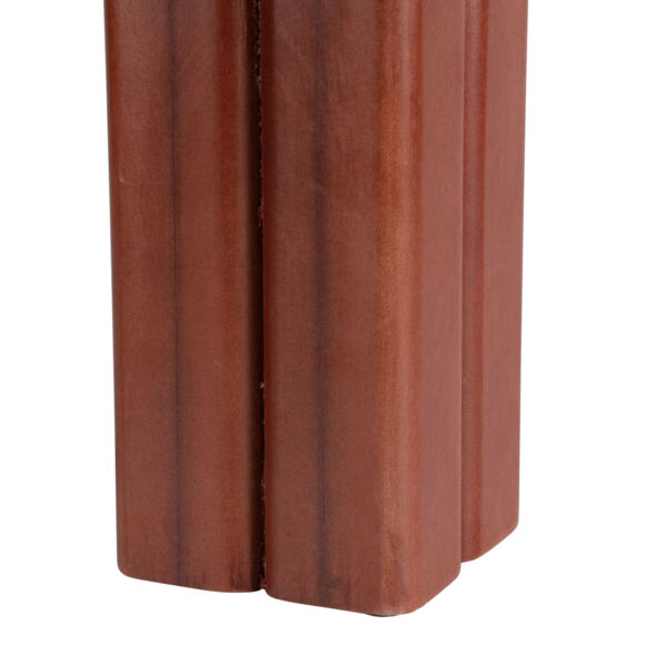 Lampada da tavolo legno e lino (H45 cm) Tourny Marrone