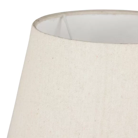 Lámpara de mesa cerámica y algodón (H45 cm) Cezanne Blanco