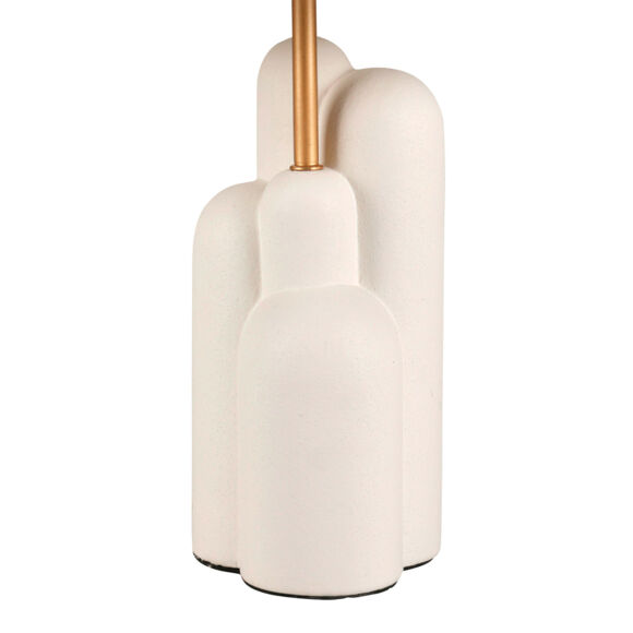 Lámpara de mesa cerámica (H43 cm) Dune Blanco