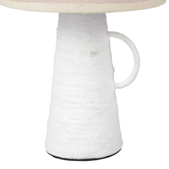 Lampe à poser amphore (H28,5 cm) Abisko Blanche