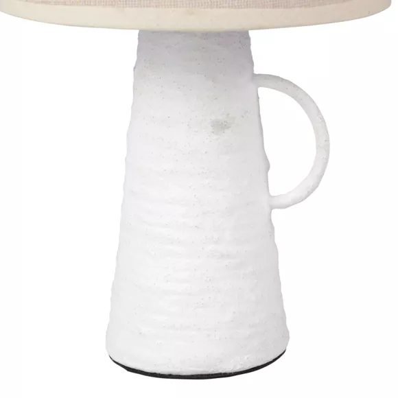 LAMP.AMPHORE.MET.ABISKO.BLCHE Dim : H28.5xP17.5xL17.5 cm