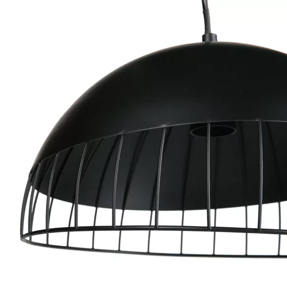 SUSPENSION MƒTAL COLISEE NOIRE Dim : D29.5xH25cm