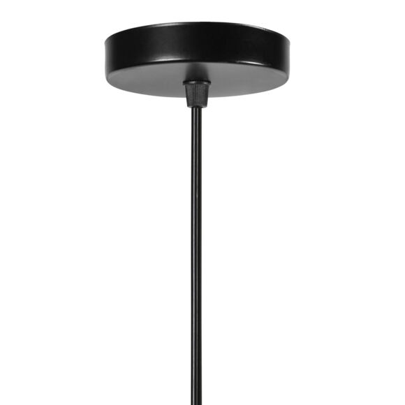 Suspension ronde métal (D29,5 cm) Colisée Noire
