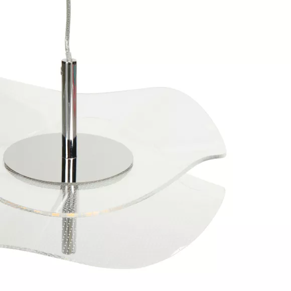SUSPEN.LED ACRYL.ALUM.STELLAR Dim : 20x20xH120cm