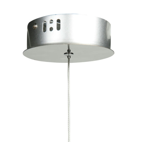 Lámpara de techo en aluminio moderna LED (D20 cm) Stellar Transparente
