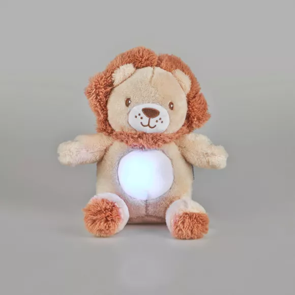 Peluche lámparita y musical bebé Lion Marrón