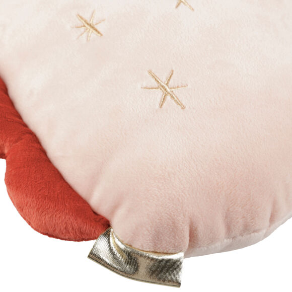 COUSSIN LICORNE POLYESTER ROSE 35x35 cm
