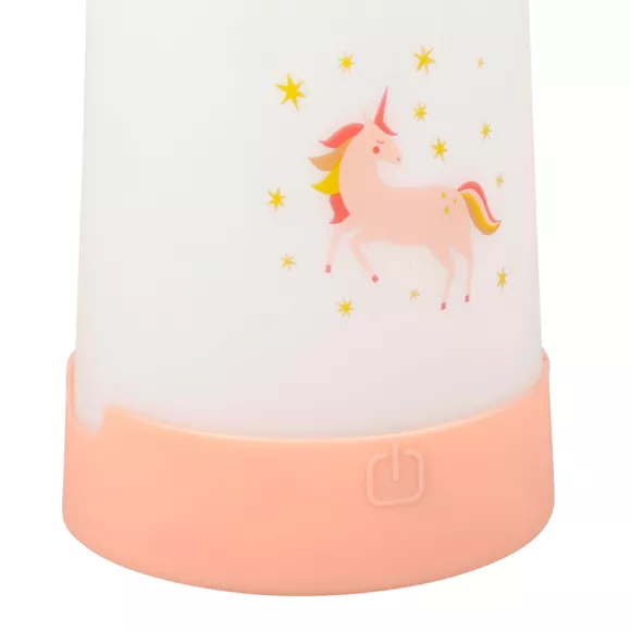 VEILLEUSE NOMADE PILES LICORNE Dim : 8.2x8.2xH18.8
