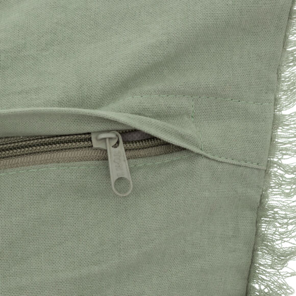 Cojín cuadrado con tejido de tipo panal(45 x 45 cm) Widdy Verde celadón