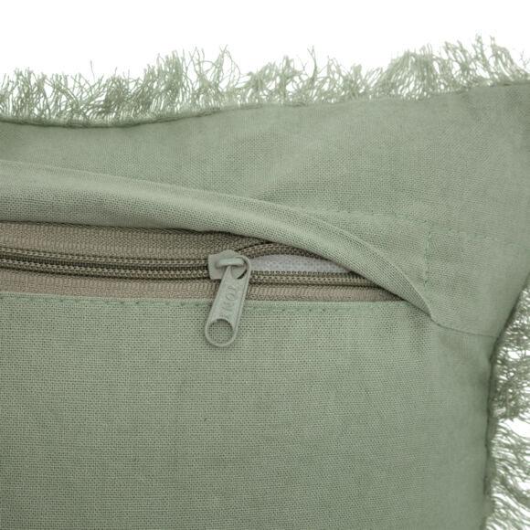 Cojín rectangular con tejido tipo panal (30 x 50 cm) Widdy Verde celadón
