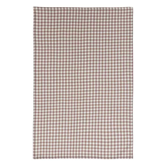 TORCHON VICHY FLO 45X70 X3 L, 70 x P, 45 x H, 0,5 cm Marron Tonka
