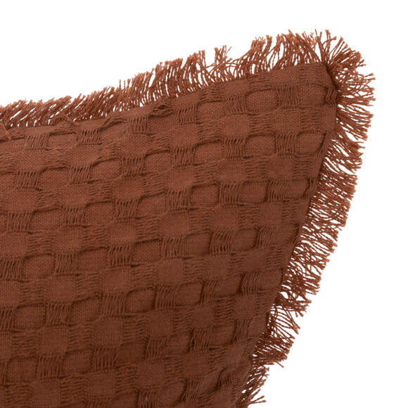Cuscino rettangolare a nido d'ape (30 x 50 cm) Widdy Terracotta